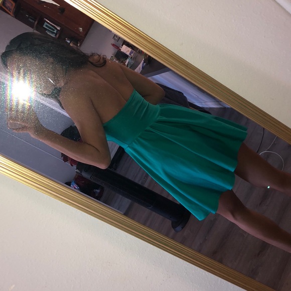 American apparel green halter dress - Picture 3 of 4